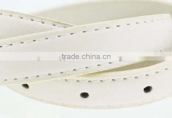 2015 Fashion Dress PU Leather Belt With Shiny Gold Buckles in YiWu Factory photo-6