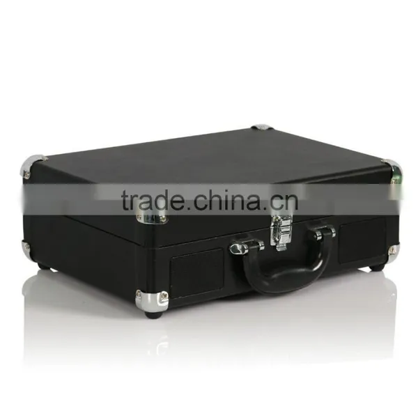 New Arrive Hot Seller PU Bluetooth Suitcase Record Player With USB to PC , Vinyl to USB photo-3