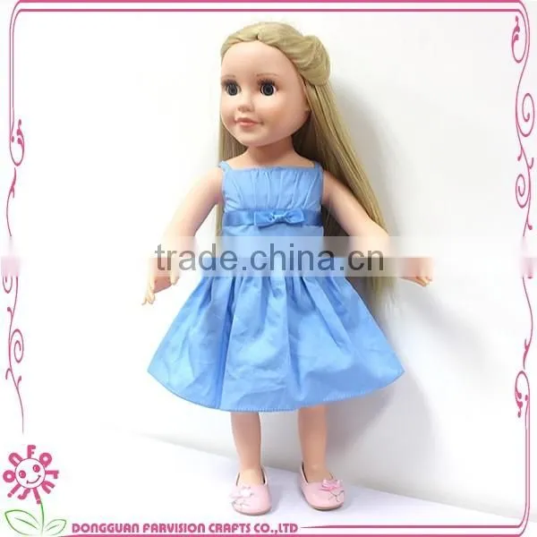 Factory Made Doll Clothes, China Doll Clothes, Doll Bule Dress photo-6