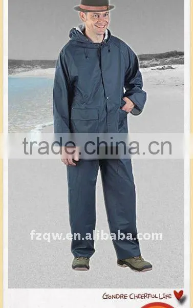 Adult Polyester Pvc Rainsuit