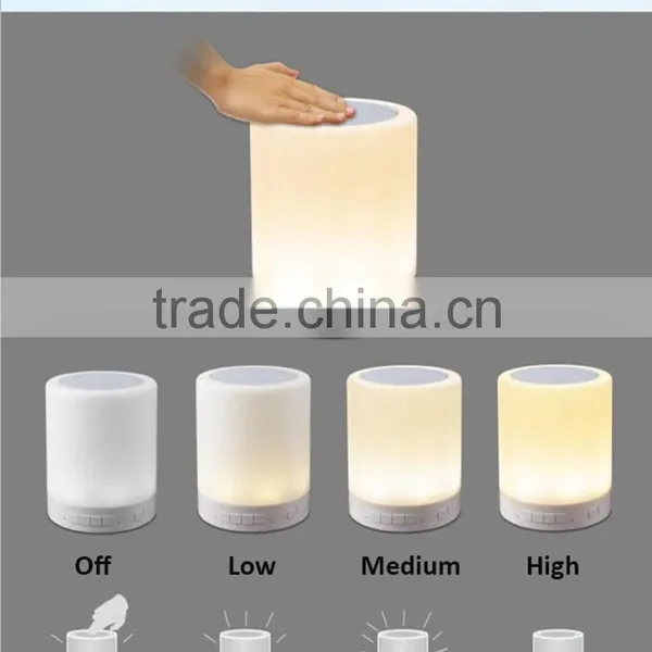 Unique Home Decoration Led Lamp Speaker Bluetooth With 3 Level Brightness Touch Control Design and Retail Box Package photo-3