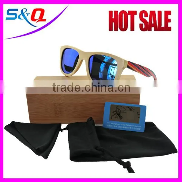Wooden/Bamboo Temple Sunglasses Skateboard Wood Eyeglasses photo-6