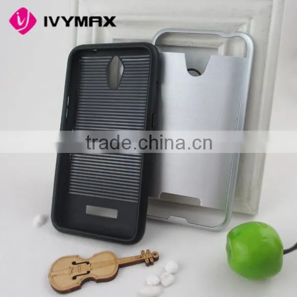 Rugged Armor Hybrid Heavy Duty Slim Case Cover Stand For Zte Z820/ Obsidian Colorful photo-3