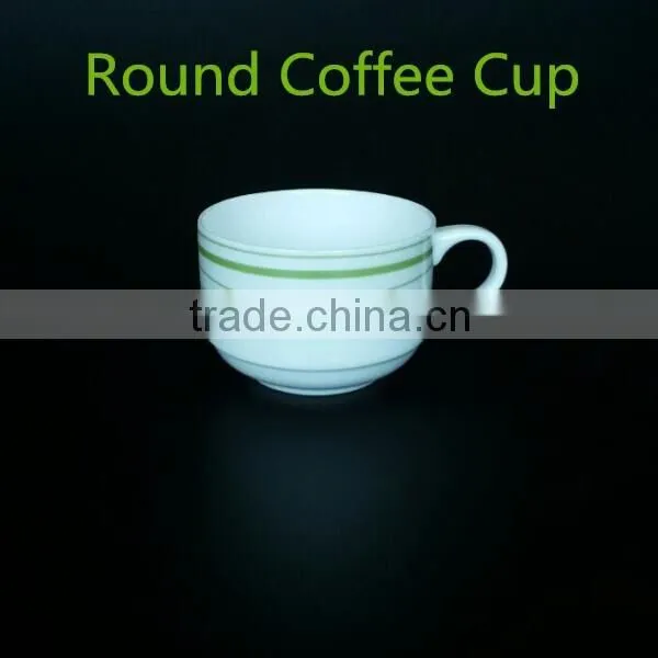 150ml Italian Espresso Coffee Cup With Saucer 250ml Round Shape Green Color Ceramic Bone China Cup With Saucer photo-2