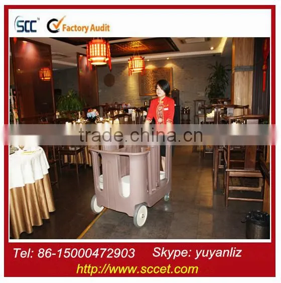 Catering Plastic Plate Dolly With 4 Dividers for Plate Loading photo-4