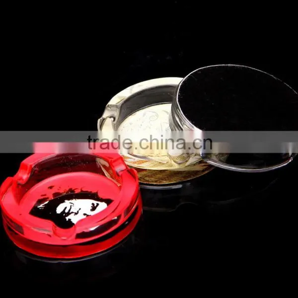 Custom Antique K9 Crystal Ashtray