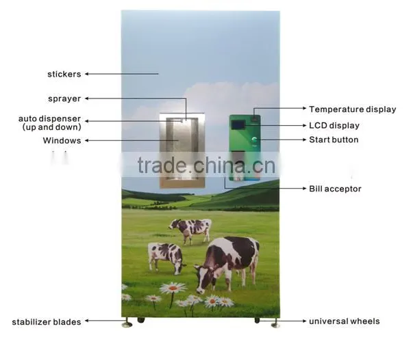 Popular in Kenya 150L, 200L, 300L, 500L Self-service Hot Sale Milk Vending Machine, Fresh Milk Dispenser, Milk Atm Machine photo-3
