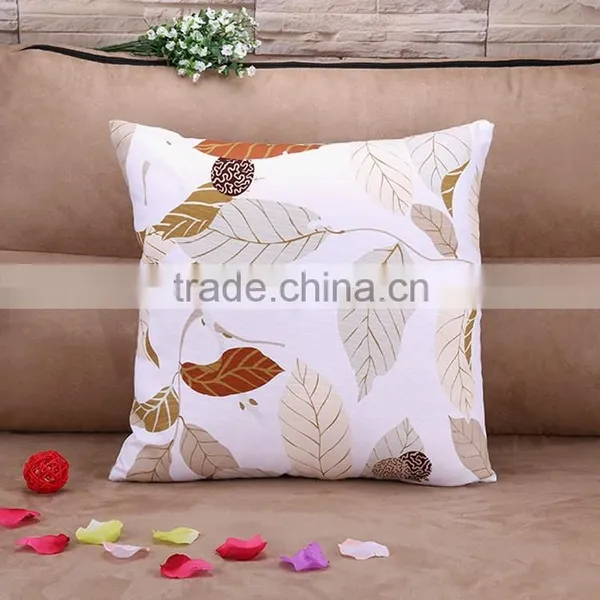 2015 Pure Cotton Tree Leaves Environmental Protection Printing Pillow Cushion Cover Creative Home Hold Pillow photo-2