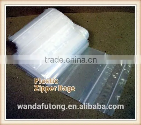 Wholesale Zlb-12610x20 cm 3.9 x 7.8 Inch Ziplock Poly Plastic Zipper Bags Pocket Big Transparent