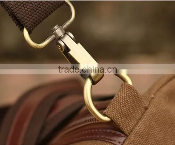 New Men Vintage Canvas School Casual Shoulder Travel Messenger Big Bags photo-3