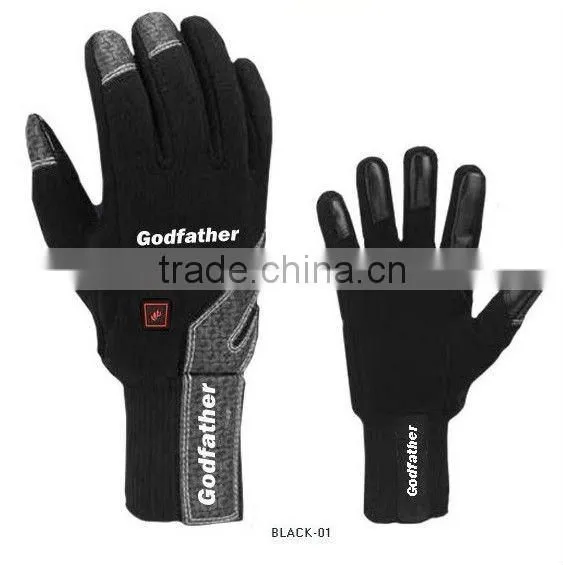2012 New and Colorful Leather Heated Football Gloves