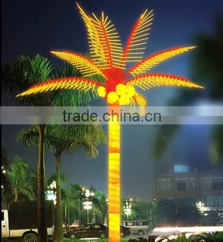 Artificial Palm Trees Street Motif Light Decoration photo-5