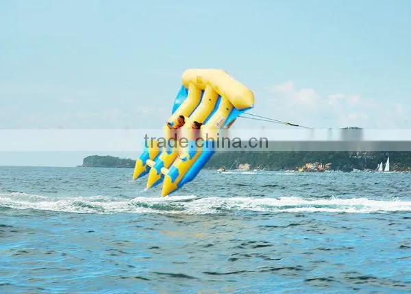 2016 Funny Commercial Inflatable Water Toys, Inflatable Fly Fish,Flying Fish Boat photo-3