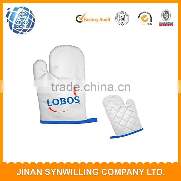 Logo Printed 100% Cotton Oven Mitt Print Souvenir Heated Gloves photo-2