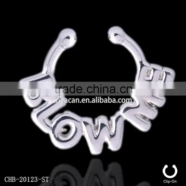 Brass Fake Septum India Nose Rings photo-3