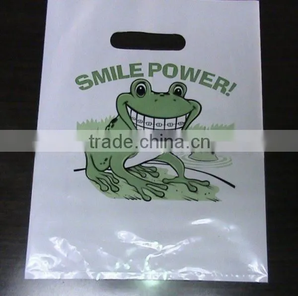 Custom Art Artwork Imprint PE Plastic Shopper Bag
