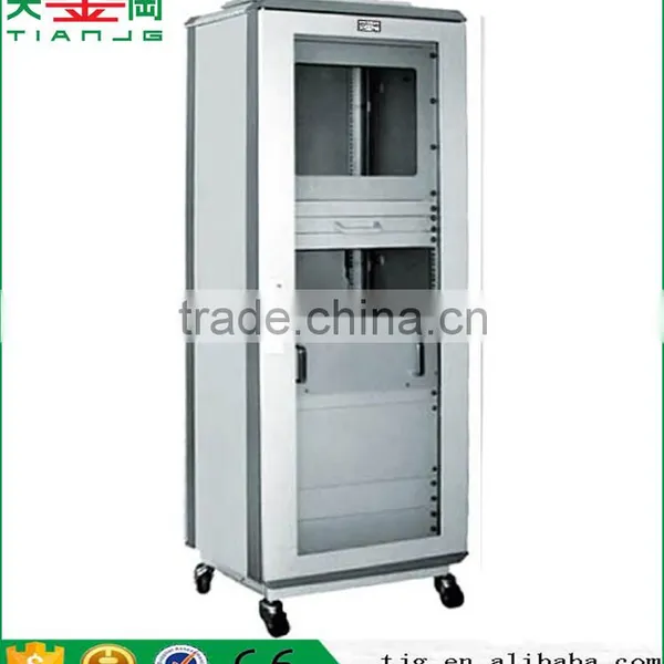 Taiwan TJG Network Metal Box Cabinet Popular Office With Operation Button Equipment Cabinet For Computer Screen And Host photo-3