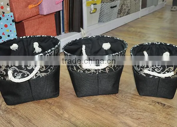 2015 Fashion Canvas Fabric Storage Basket photo-2