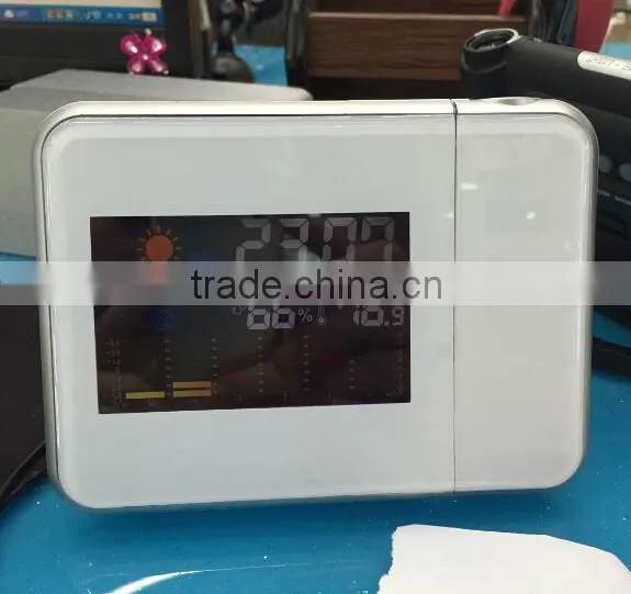 Weather Alarm Clock With Projector / Time Projection / LCD Display Table Clock photo-3