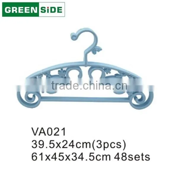 VA021 Various Style Cloth Hanger Store Suits Plastic Garment Laundry Hanger photo-2