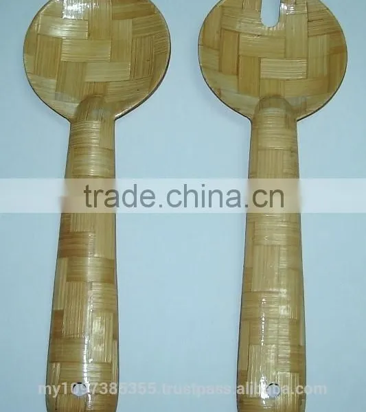 Wooden Fork And Spoon, Wooden Salad Spoon, Salad Spoon, Spoon, Wooden, Palm Wood Products