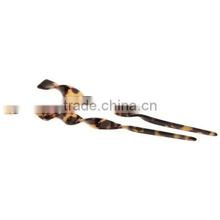 HANDMADE TORTOISE SHELL TWIST HAIR STICK photo-3