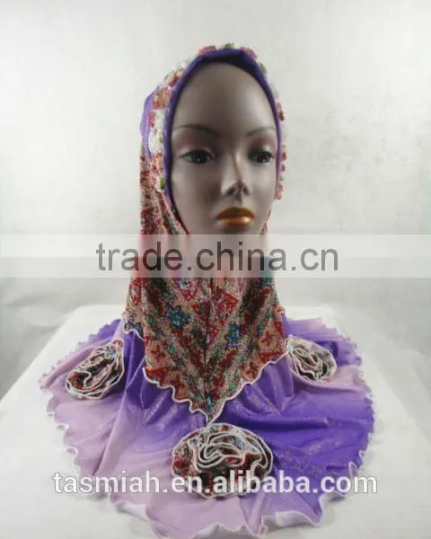 OEM Muslim Hijab,whole Sale Muslim Hijab,latest Muslim Hijab With Flower,