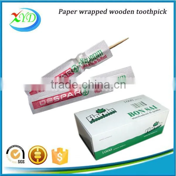 High Quality and Lowest Price 4 Sides Sealed Paper Wrapped Tooth Pick