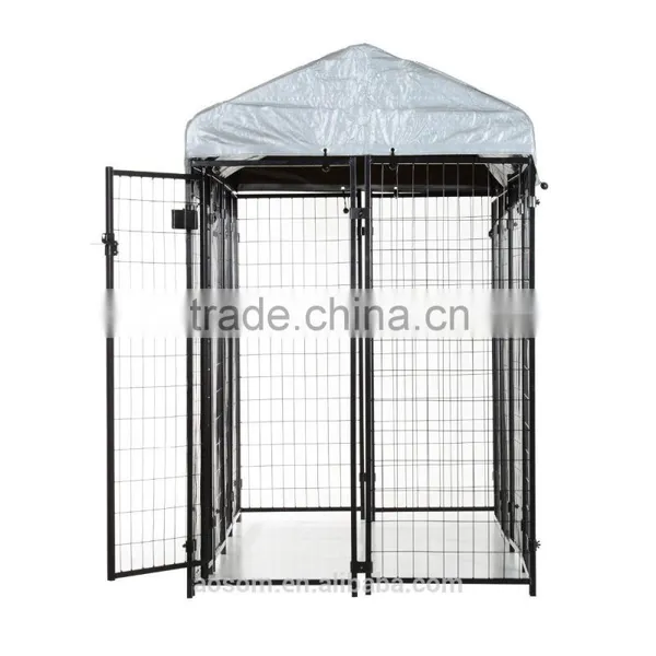 Pawhut 50" x 46" x 58"- 72" Steel Frame Outdoor Covered Dog Box Kennel photo-4