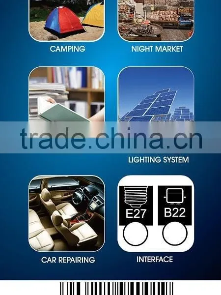 EMERGENCY LIGHT. PROTABLE LED LIGHT. EMERGENCY LED DC BULB WITH CLIPS SET photo-2
