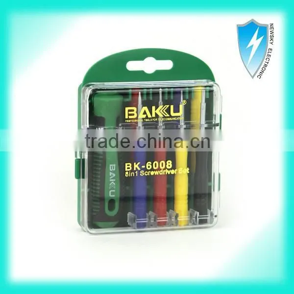 8 Pieces in 1 Tips Screwdriver Set With Plastic Handle Screwdriver photo-4
