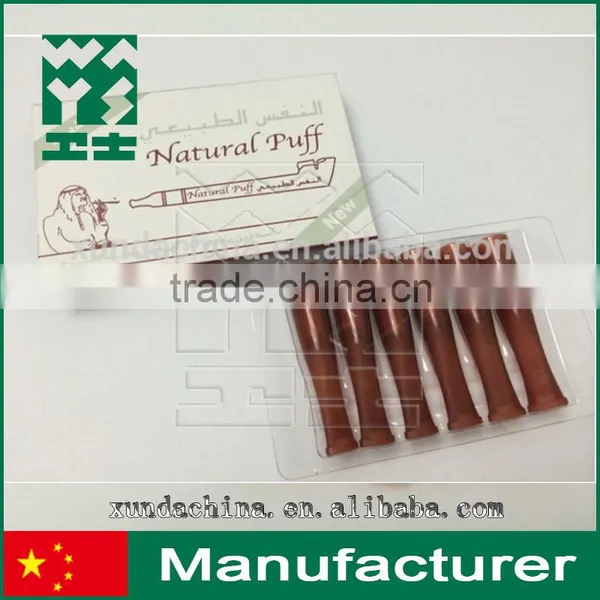 Cigarette Filter NATURAL PUFF Cigarette Holder Plastic Brown New Style 6piece