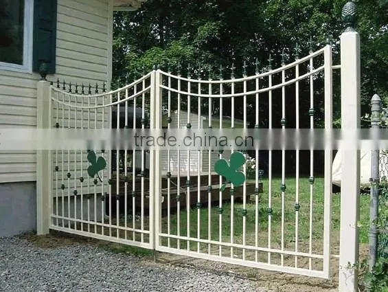 Metal Security Gate/ Wholesale Price Decorative Aluminum Picket Garden Fences and Gates photo-2
