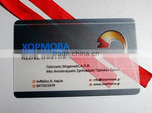 Full Color Printed Clear Business Card/name Card photo-3