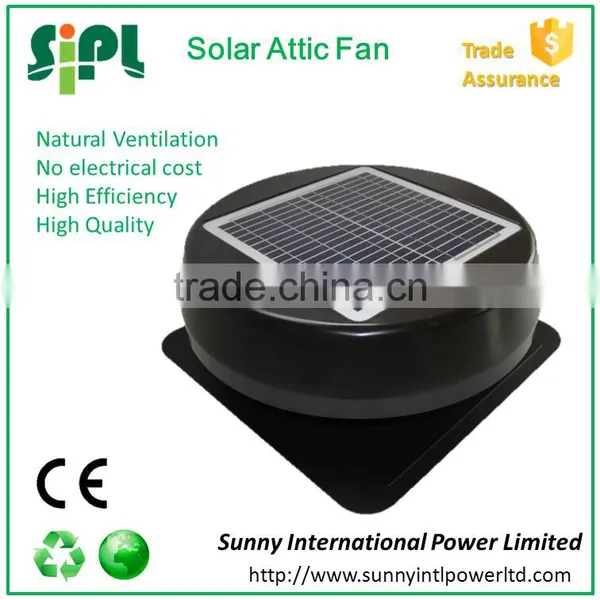 New Design Turbine Wind Guide Blade Structure Solar Power Extractor Roof Fan Hen House Ventilation Fan photo-2