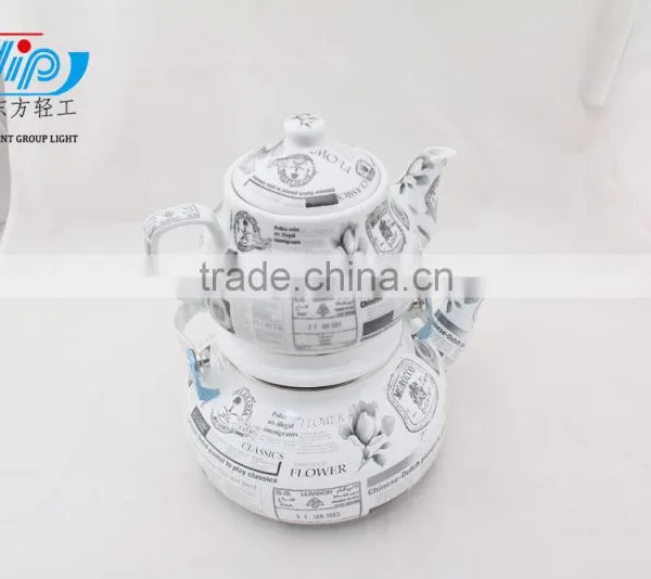 2.4+0.9 L Enamel Kettle photo-6