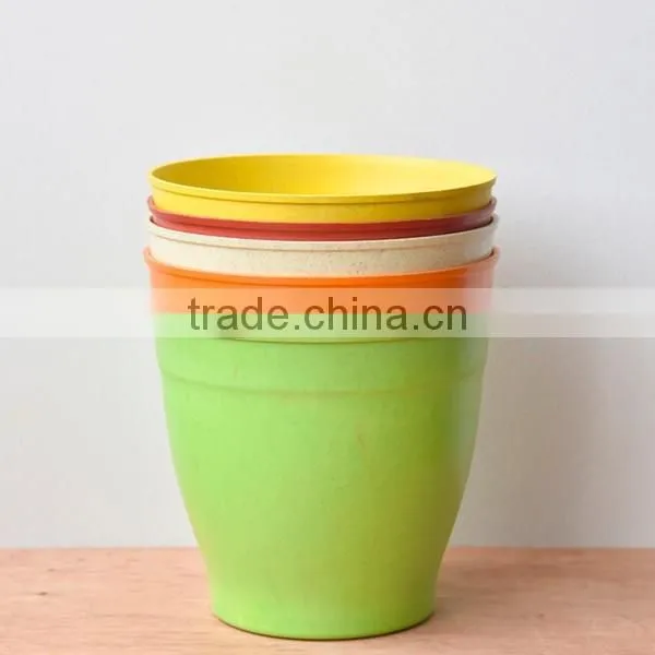 Small Biodegradable Plant Fiber Coloured Plastic Plant Pots photo-2