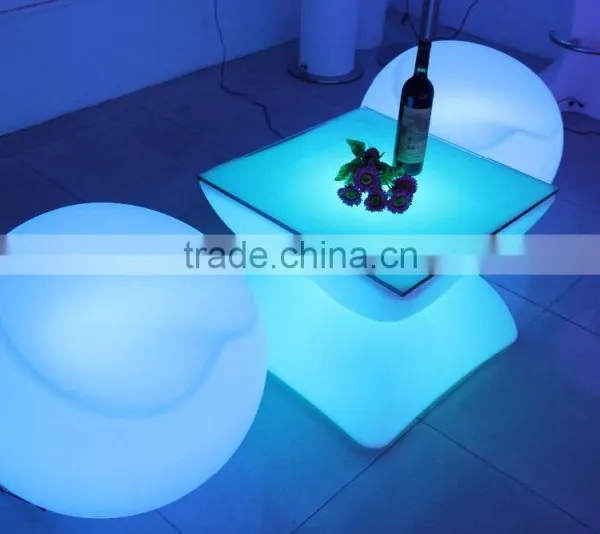 PE Material Illuminated Bar Interactive Led Table for Indoor or Outdoor Using photo-2
