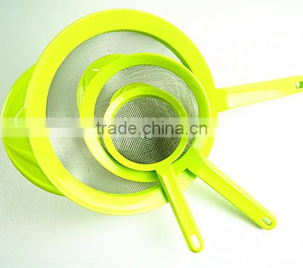 43022 Set of 3 Fine Mesh Stainless Steel Strainers With pp Handle photo-3