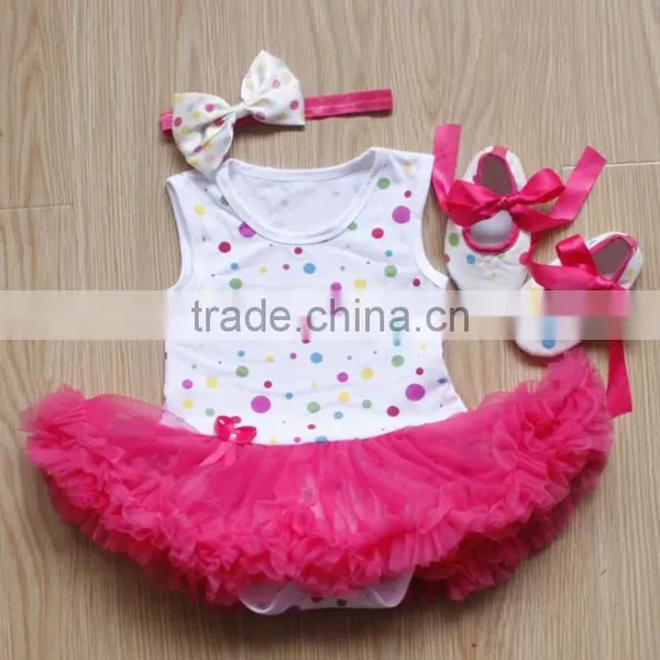 Wholesale Baby Girl Clothes Ruffle Tutu Pettiskirt 3 Sets /baby Girl Tutu Dress photo-6