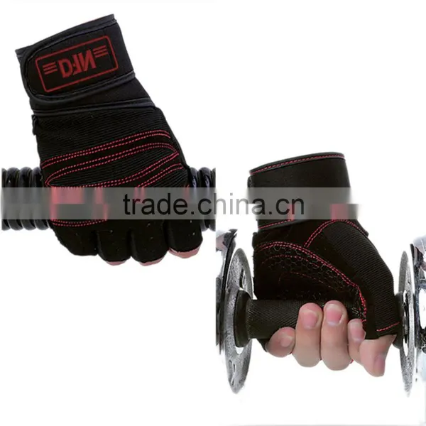 Professional Custom Weight Lifting Gloves With Embroidery Silicon Printing photo-2