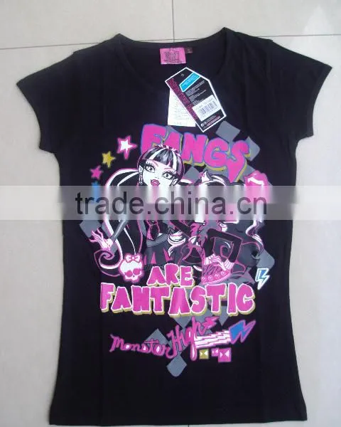 Latest Design Children Cotton T-shirts , Girls Premium Qualty Printed Cotton T-shirts photo-2