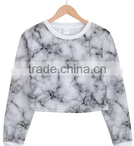 Crop Top Sweatsirt With Your Design. No Minimum. Real Factory. 3-5 Days Production photo-2