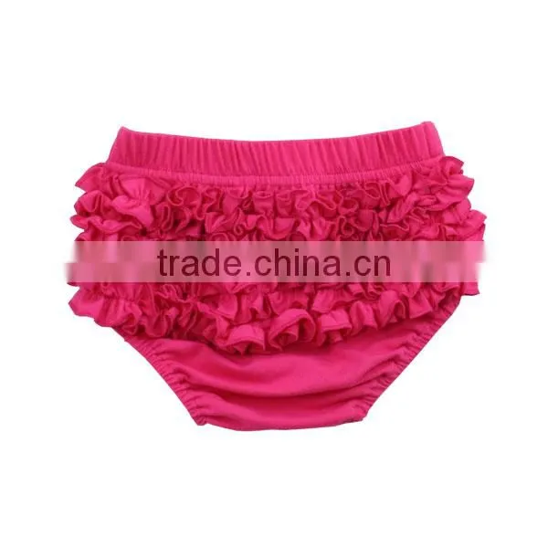 2017 Hot Sale Lovely Baby Girl Underwear Wholesale Ruffle Diaper Covers Girl Ruffle Shorts photo-3