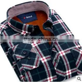 Wholesale Plaid Microfiber Flannel Shirt Designs for Men Fashionable Dress Shirt Manufacturers photo-5