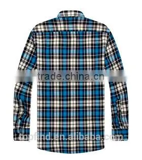 Mens Custom Flannel Shirts Checks Plaid Casual Shirts for Man Wholesale photo-2