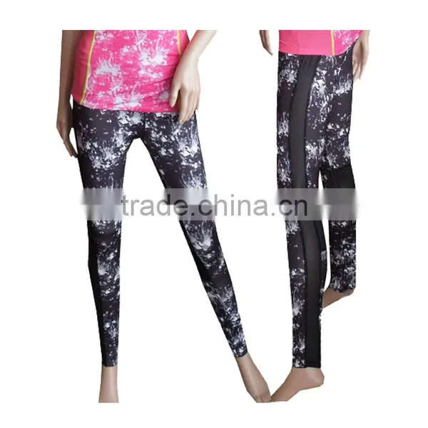 Wholesales Breathable Quick Dry With Mesh Fitness Womens Yoga Pants