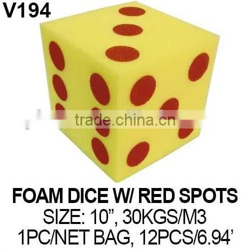 12 SIDED NUMBER COATED PU FOAM DICE photo-2