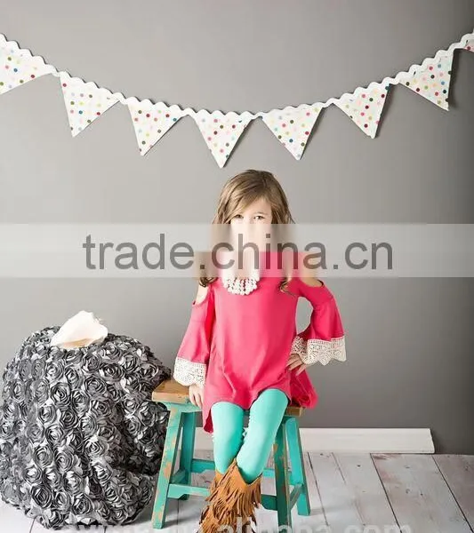 Wholesale Children Clothing Usa Crochet Long Sleeve Open Shoulder Design Children Clothing 2016 photo-5