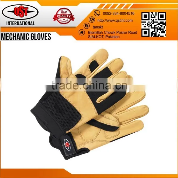 WINTER Mechanics Lined Pigskin Gloves Leather Work Riding photo-2